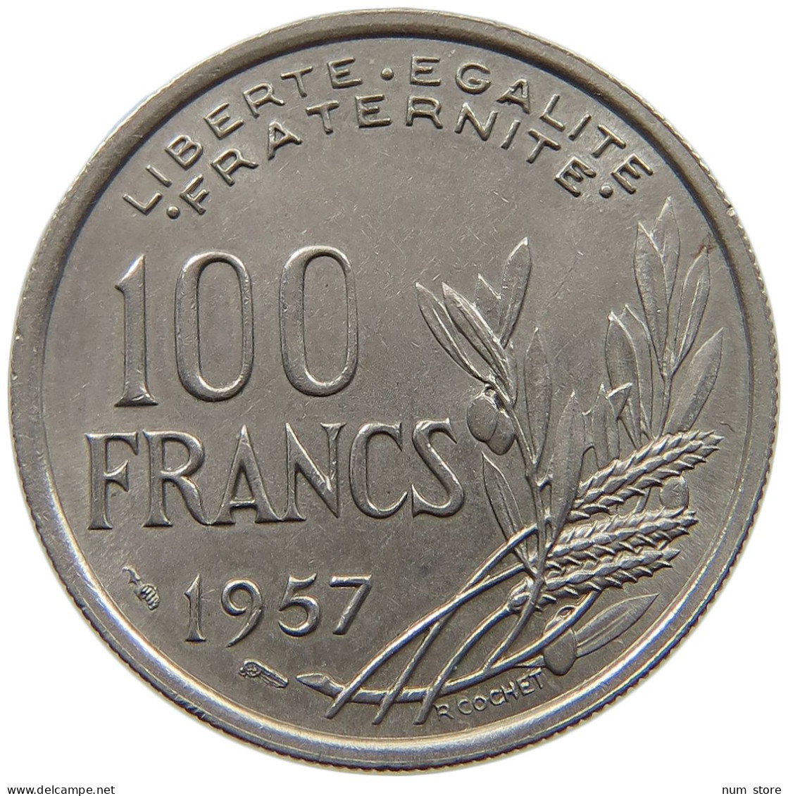 FRANCE 100 FRANCS 1957  #a089 0617 - 100 Francs
