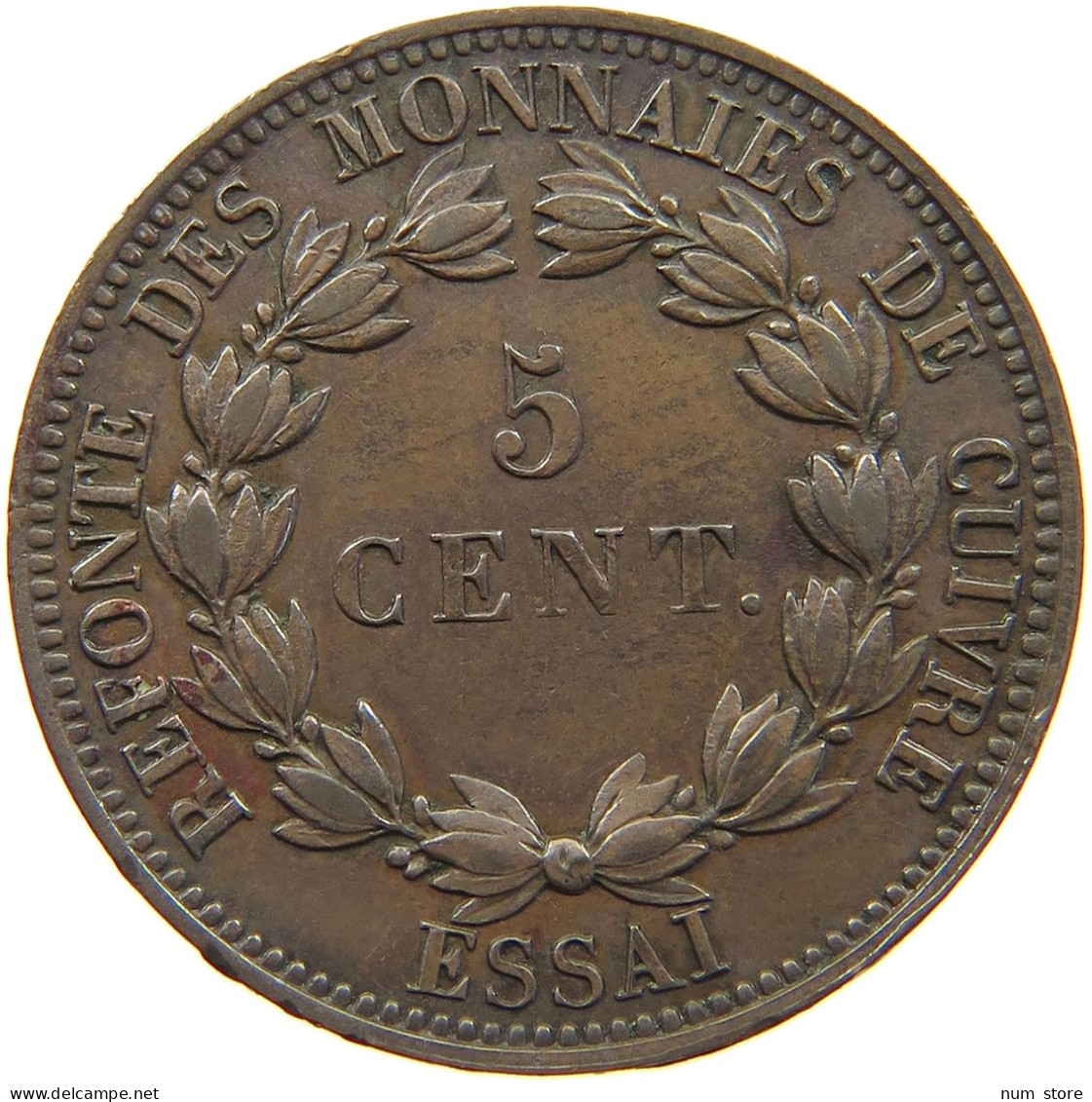 FRANCE 5 CENTIMES 1840 LOUIS PHILIPPE I. (1830-1848) 5 CENTIMES 1840 ESSAI #T079 0121 - Other & Unclassified
