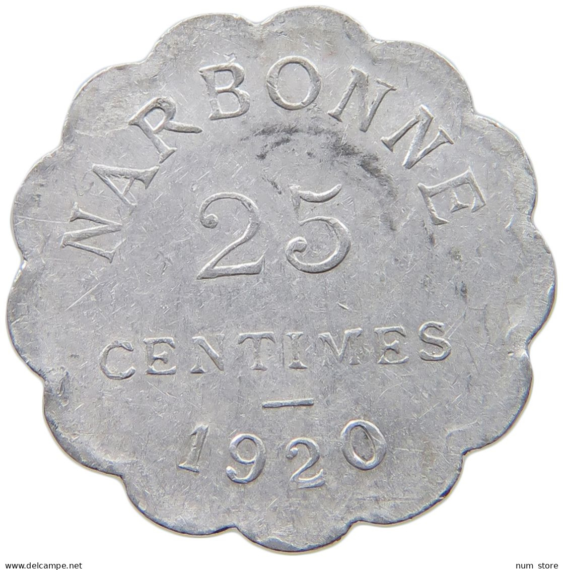 FRANCE 25 CENTIMES 1920 NARBONNE #c061 0217 - Other & Unclassified