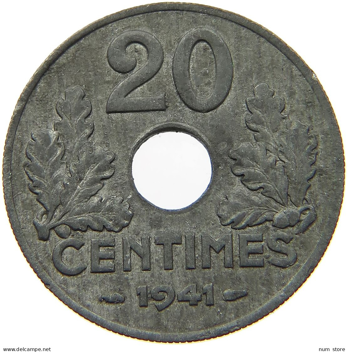 FRANCE 20 CENTIMES 1941  #a006 0187 - Sonstige & Ohne Zuordnung