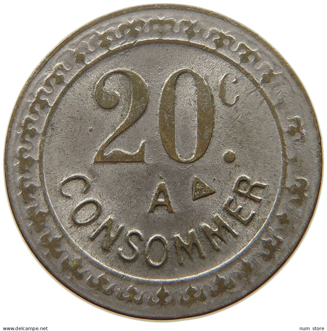 FRANCE 20 CENTIMES  CONSOMMER #t130 0341 - Andere & Zonder Classificatie