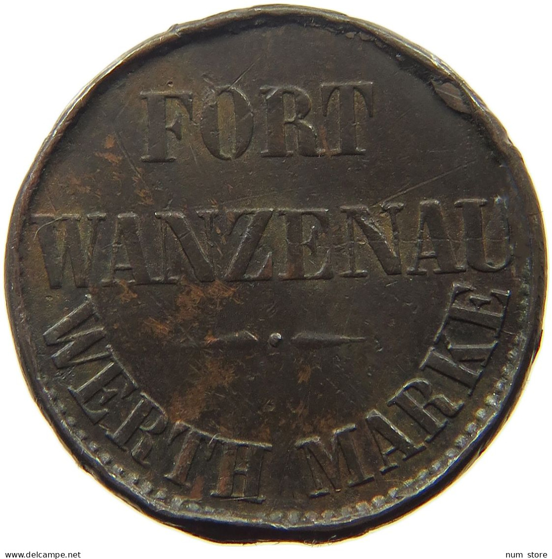 FRANCE 2 SOUS  2 SOUS FORT WANZENAU WERTH MARKE 10 CENTIMES #t130 0219 - Other & Unclassified