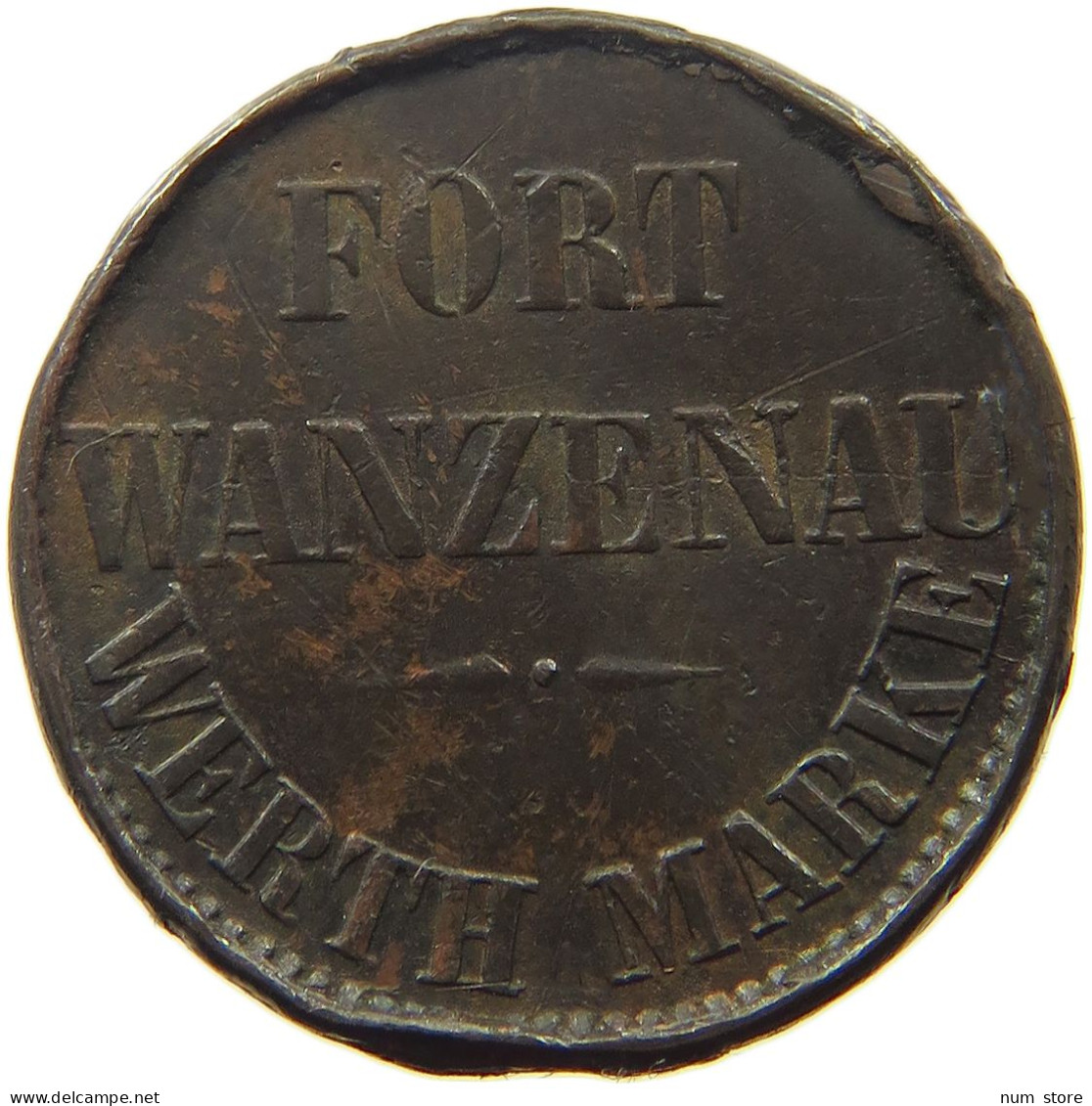 FRANCE 2 SOUS  2 SOUS FORT WANZENAU WERTH MARKE 10 CENTIMES #t130 0219 - Otros & Sin Clasificación