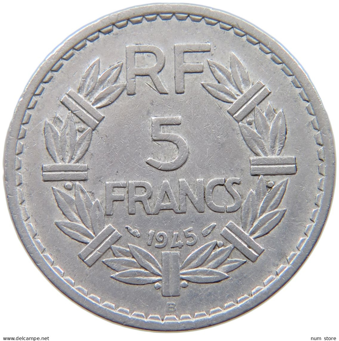 FRANCE 5 FRANCS 1945 B  #a060 0141 - 5 Francs