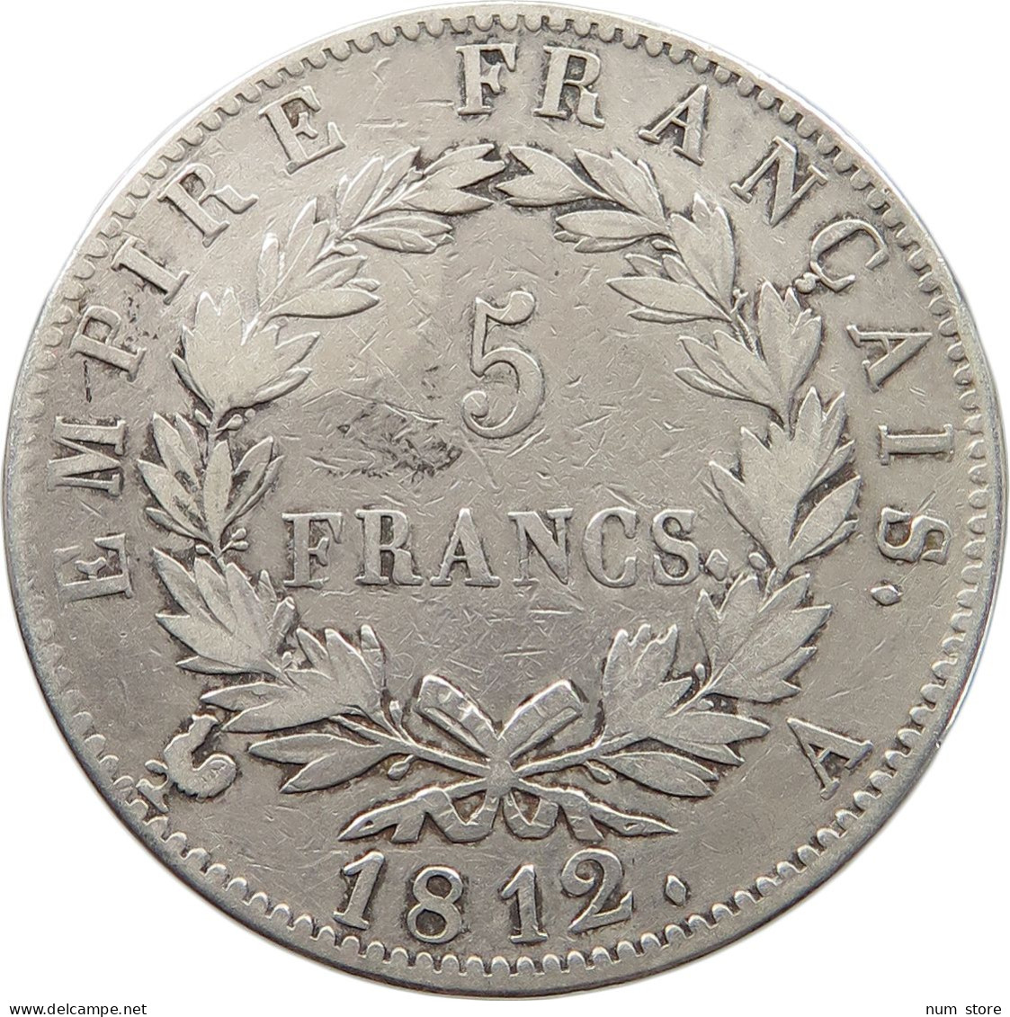 FRANCE 5 FRANCS 1812 A Napoleon I. (1804-1814, 1815) #t120 0061 - 5 Francs