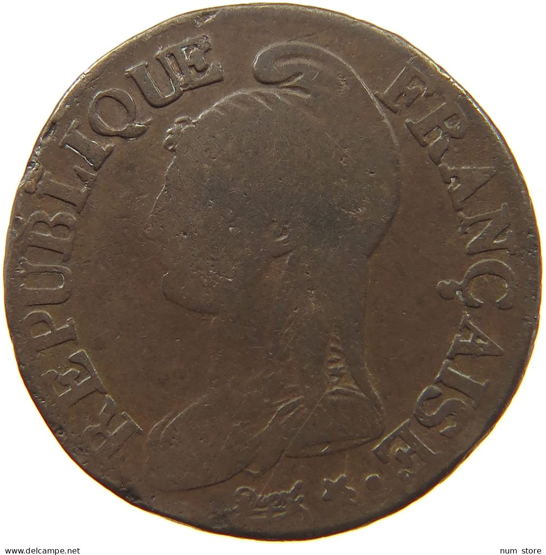 FRANCE 5 CENTIMES AN 8/7 W  #a059 0303 - 5 Centimes