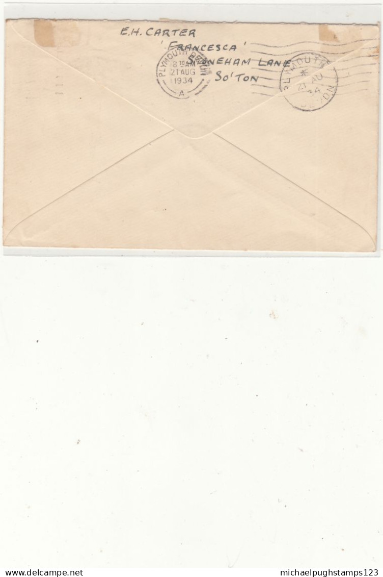 G.B. / 1934 Internal Airmails / Liverpool - Unclassified