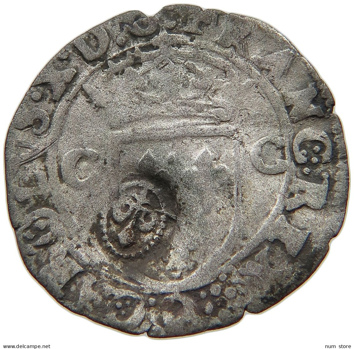 FRANCE DOUZAIN  Charles X. (1589-1598) LILLY COUNTERMARK #t138 0539 - Andere & Zonder Classificatie