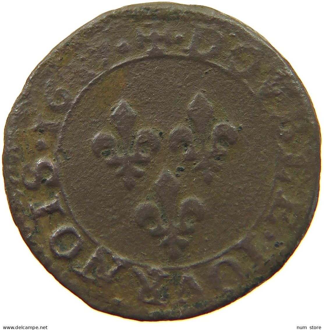 FRANCE DOUBLE TOURNOIS 1637 LOUIS XIII. (1610–1643) #a016 0001 - 1610-1643 Ludwig XIII. Der Gerechte