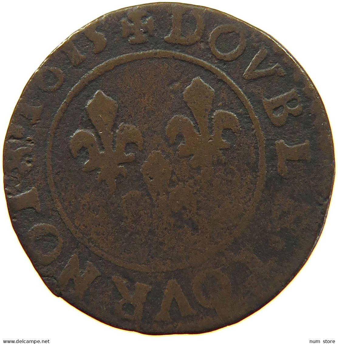 FRANCE DOUBLE TOURNOIS 1615 LOUIS XIII. (1610–1643) #s012 0217 - 1610-1643 Ludwig XIII. Der Gerechte