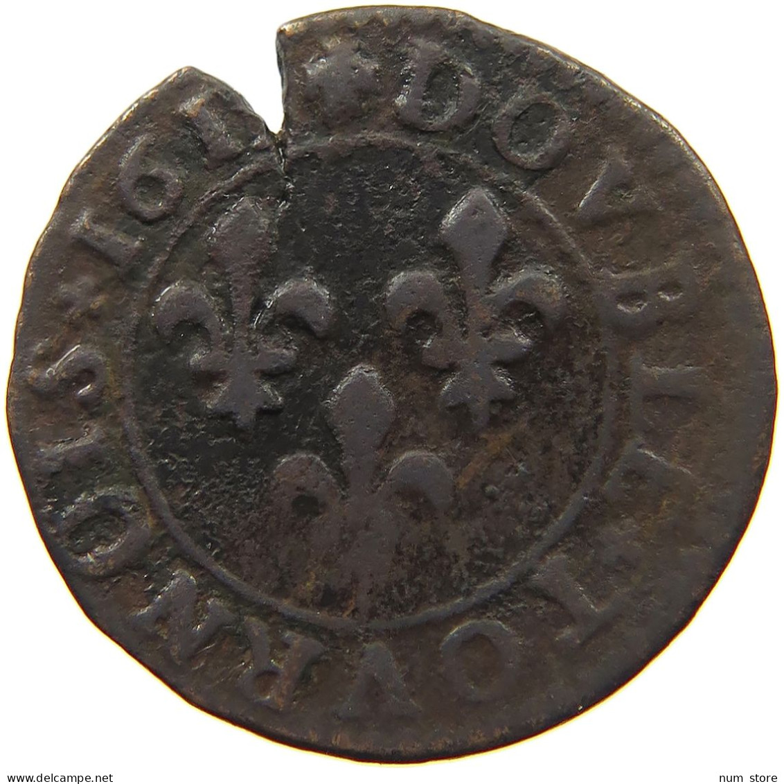 FRANCE DOUBLE TOURNOIS 1613 D LOUIS XIII. (1610–1643) #c083 0491 - 1610-1643 Ludwig XIII. Der Gerechte