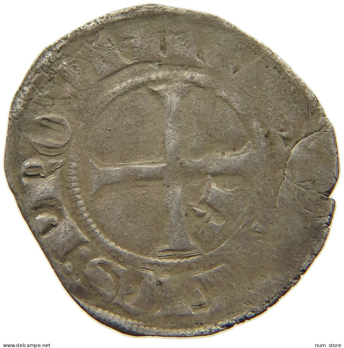 FRANCE DOUBLE DENIER  CHARLES II. ANJOU PROVENCE #t161 0543 - Provence