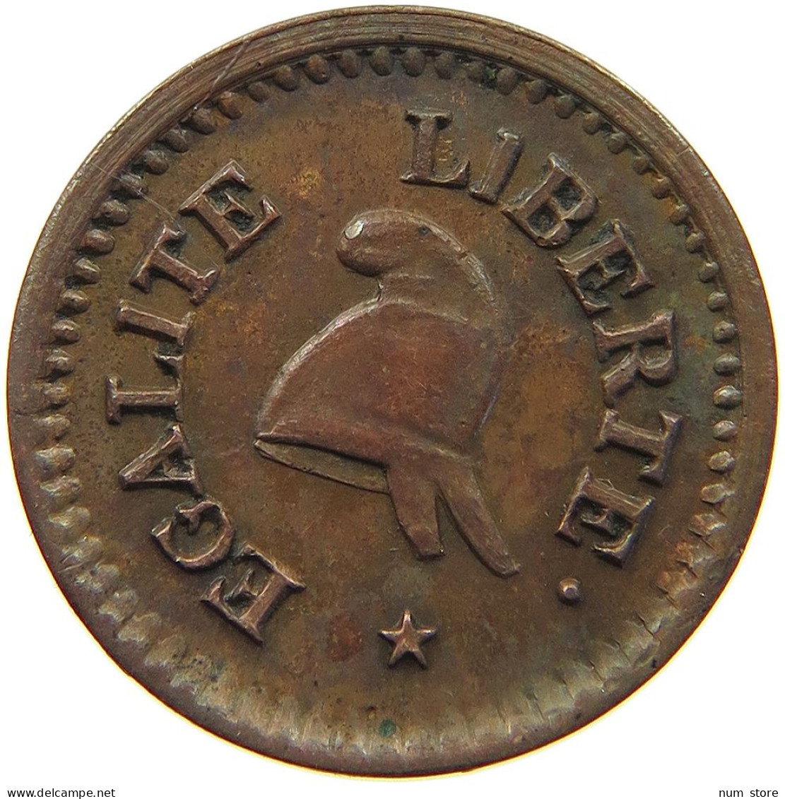 FRANCE CENTIME AN 2 CENTIME LAN 2 A PATTERN VERY RARE #T079 0093 - 1 Centime