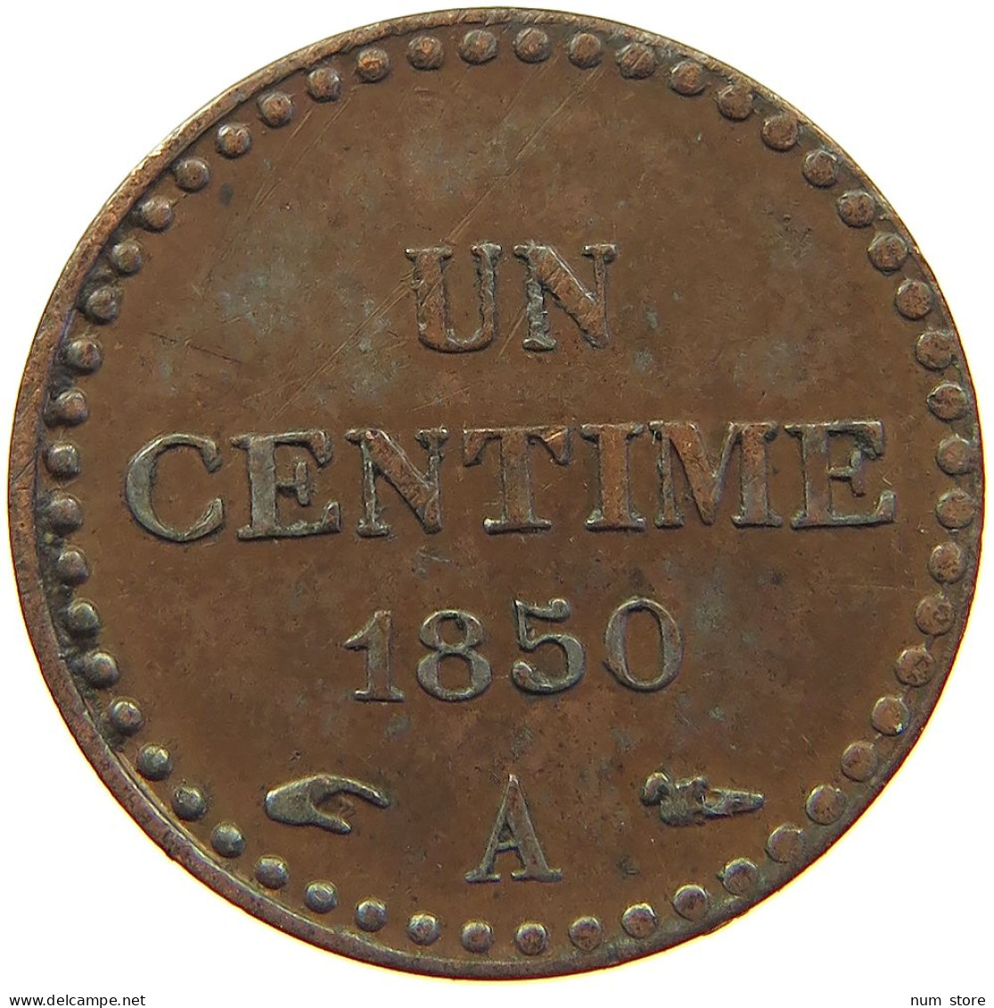 FRANCE CENTIME 1850 A  #t016 0113 - 1 Centime