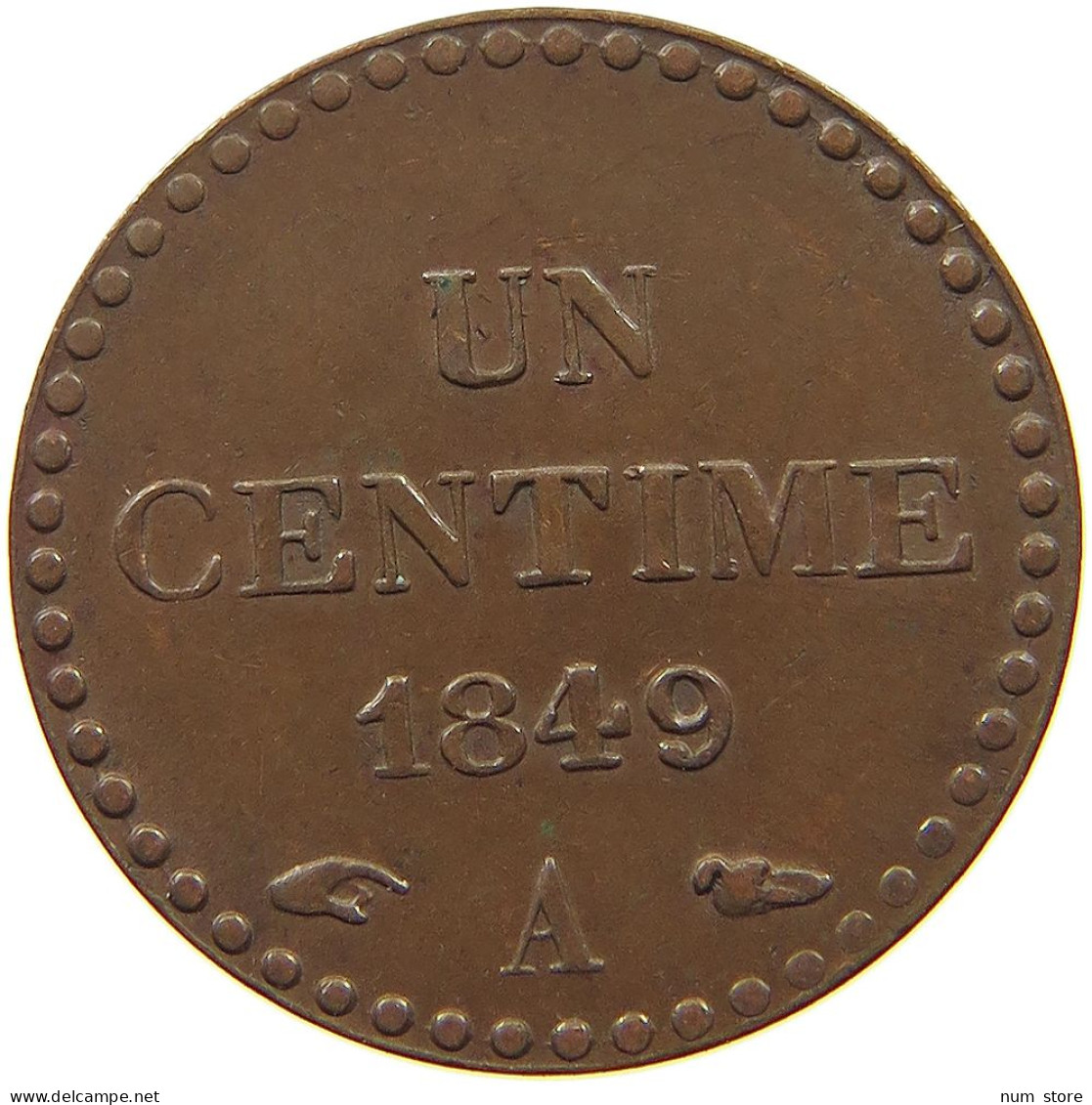 FRANCE CENTIME 1849 A  #t112 1229 - 1 Centime