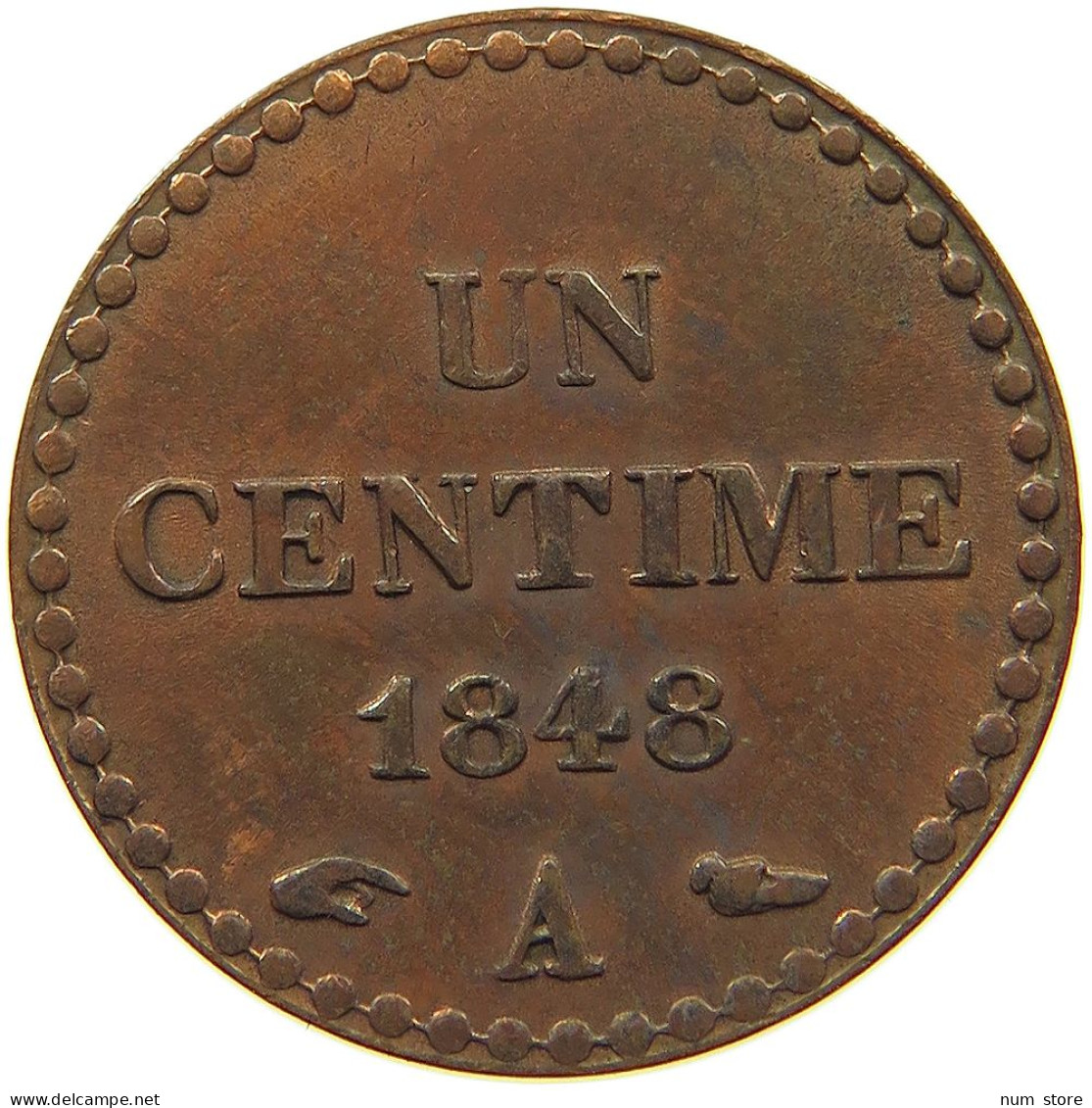 FRANCE CENTIME 1848 A  #t113 0313 - 1 Centime