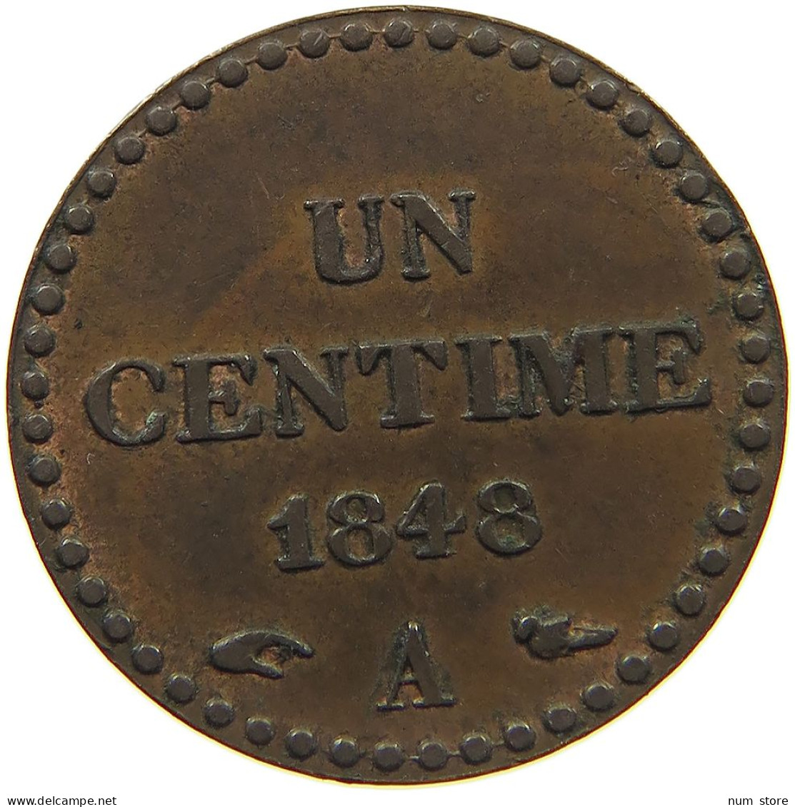 FRANCE CENTIME 1848 A  #c022 0581 - 1 Centime