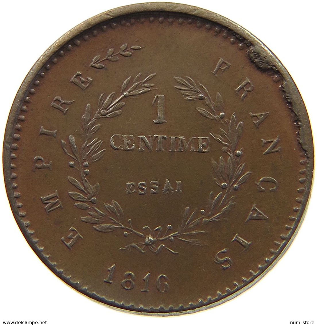 FRANCE CENTIME 1816 CENTIME 1816 PEIFORT ESSAI NAPOLEON II. RARE #T079 0099 - Other & Unclassified