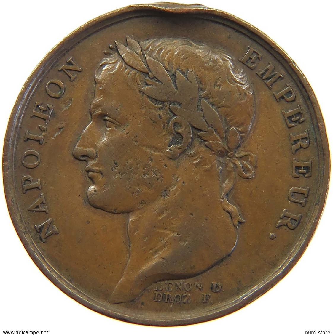 FRANCE MEDAL 1804 Napoleon I. (1804-1814, 1815) DROZ #s032 0065 - Andere & Zonder Classificatie