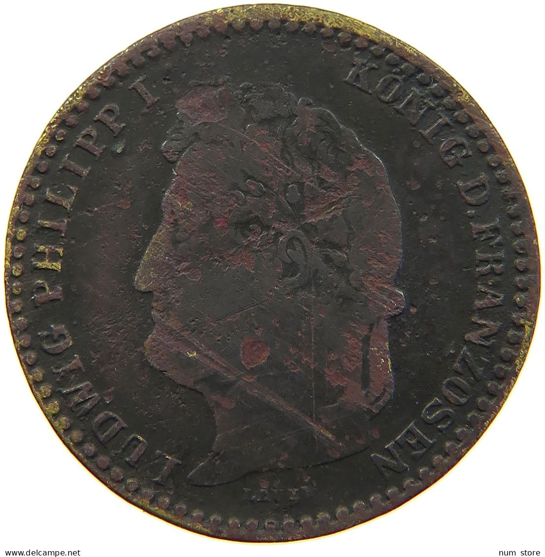 FRANCE TOKEN  LOUIS PHILIPPE I. (1830-1848) SPIEL MARKE #a054 0521 - Andere & Zonder Classificatie