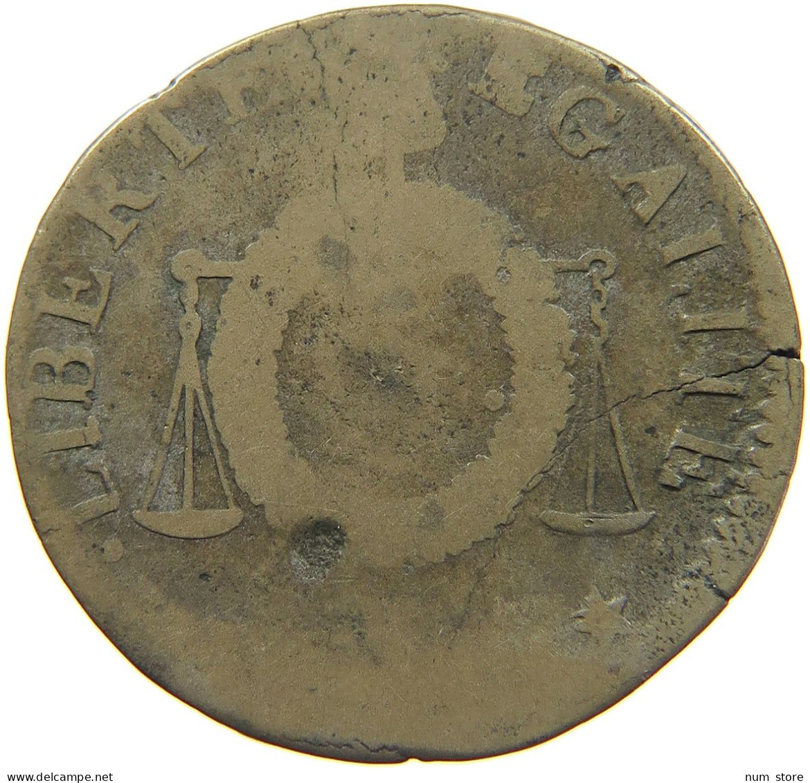 FRANCE SOL AN II  #c035 0015 - 1792-1804 Primera República 