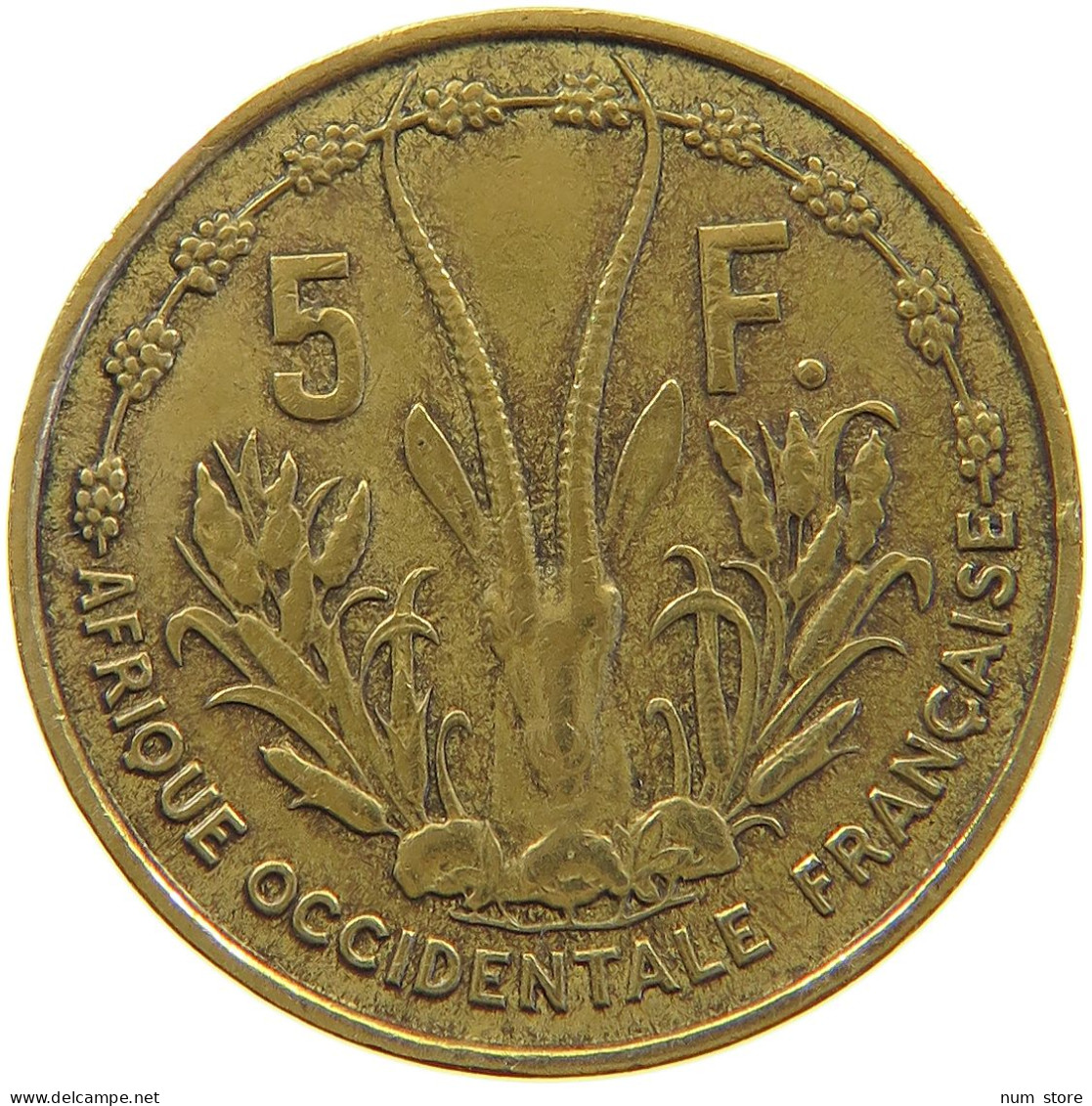 FRENCH WEST AFRICA 5 FRANCS 1956  #a064 0679 - French West Africa