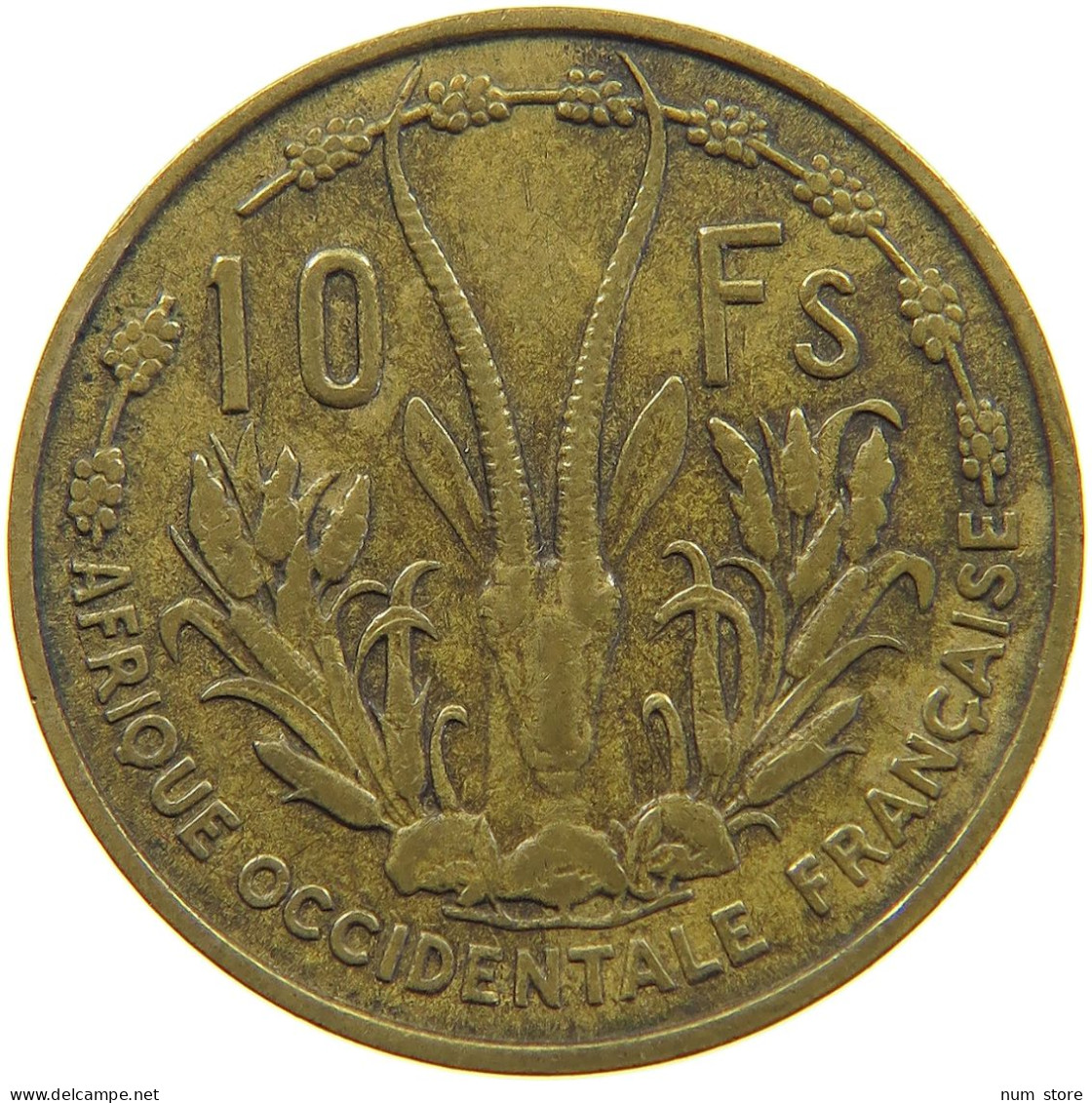 FRENCH WEST AFRICA 10 FRANCS 1956  #c002 0377 - Afrique Occidentale Française