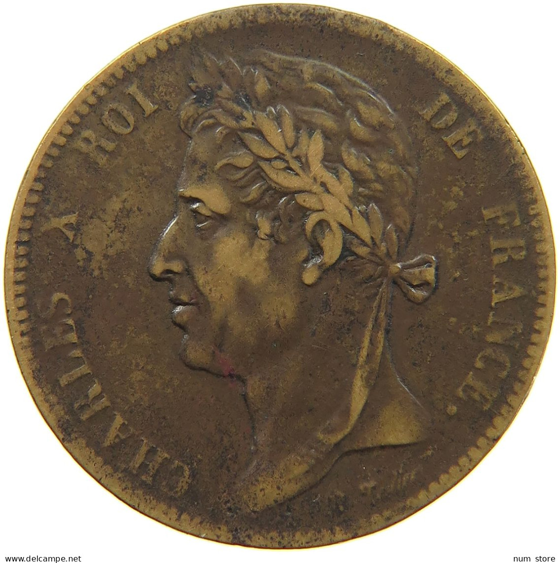 FRENCH COLONIES 5 CENTIMES 1827 H Charles X. (1824-1830) #c061 0063 - Französische Kolonien (1817-1844)