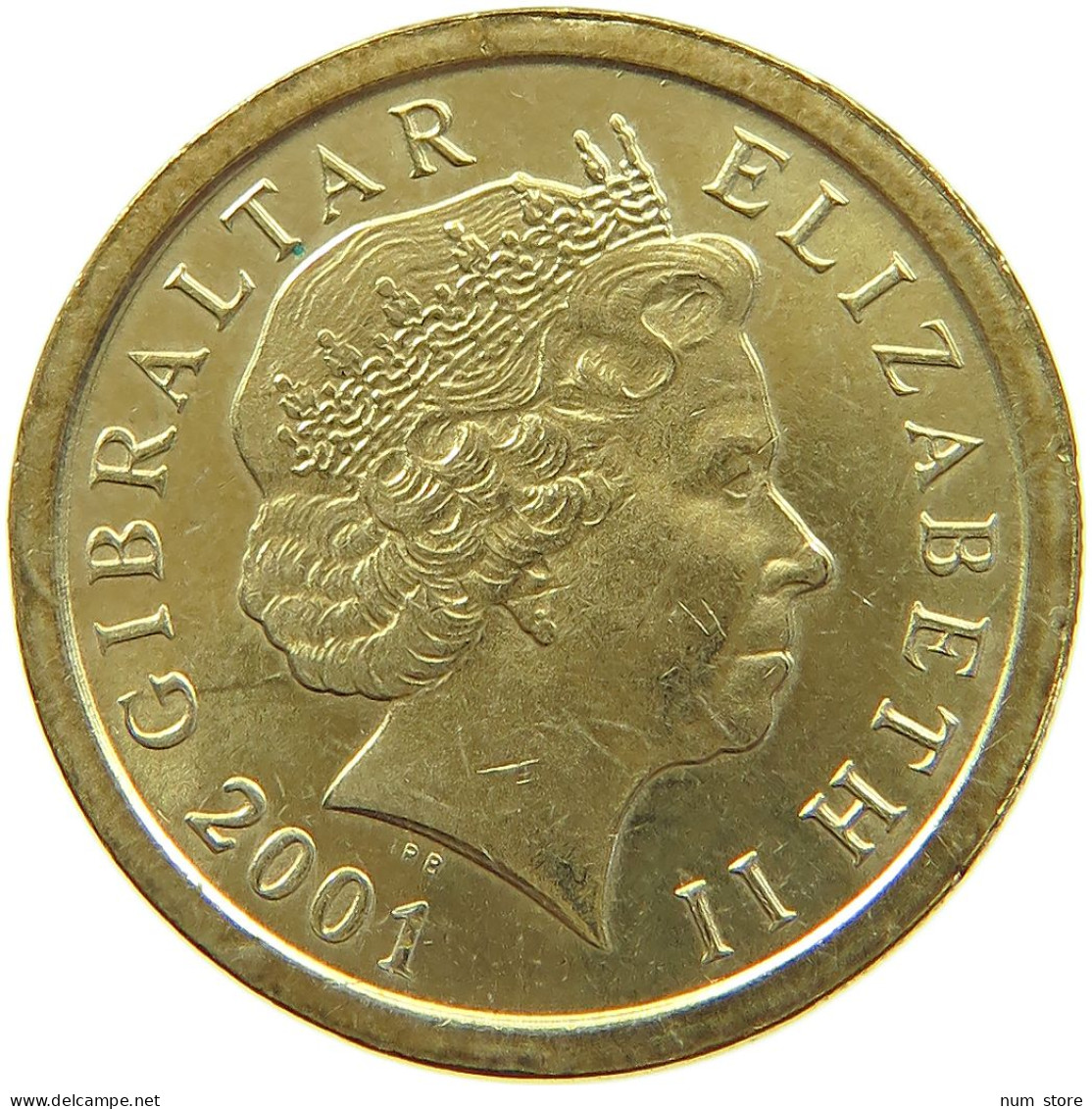 GIBRALTAR POUND 2001 Elizabeth II. (1952-2022) #s020 0337 - Gibraltar