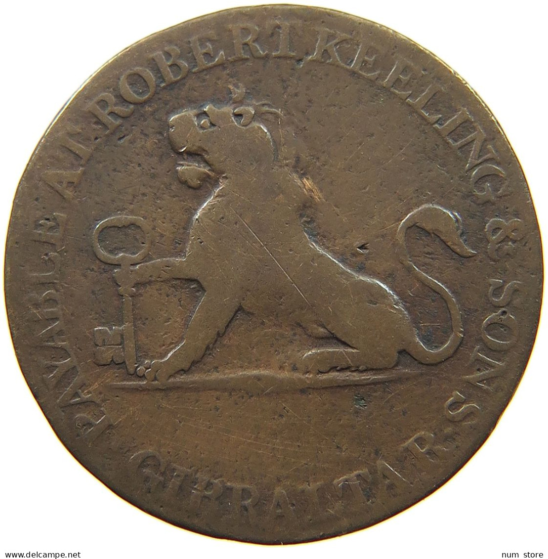 GIBRALTAR 2 QUARTOS 1810 GEORGE III. 1760-1820 #t111 1039 - Gibraltar