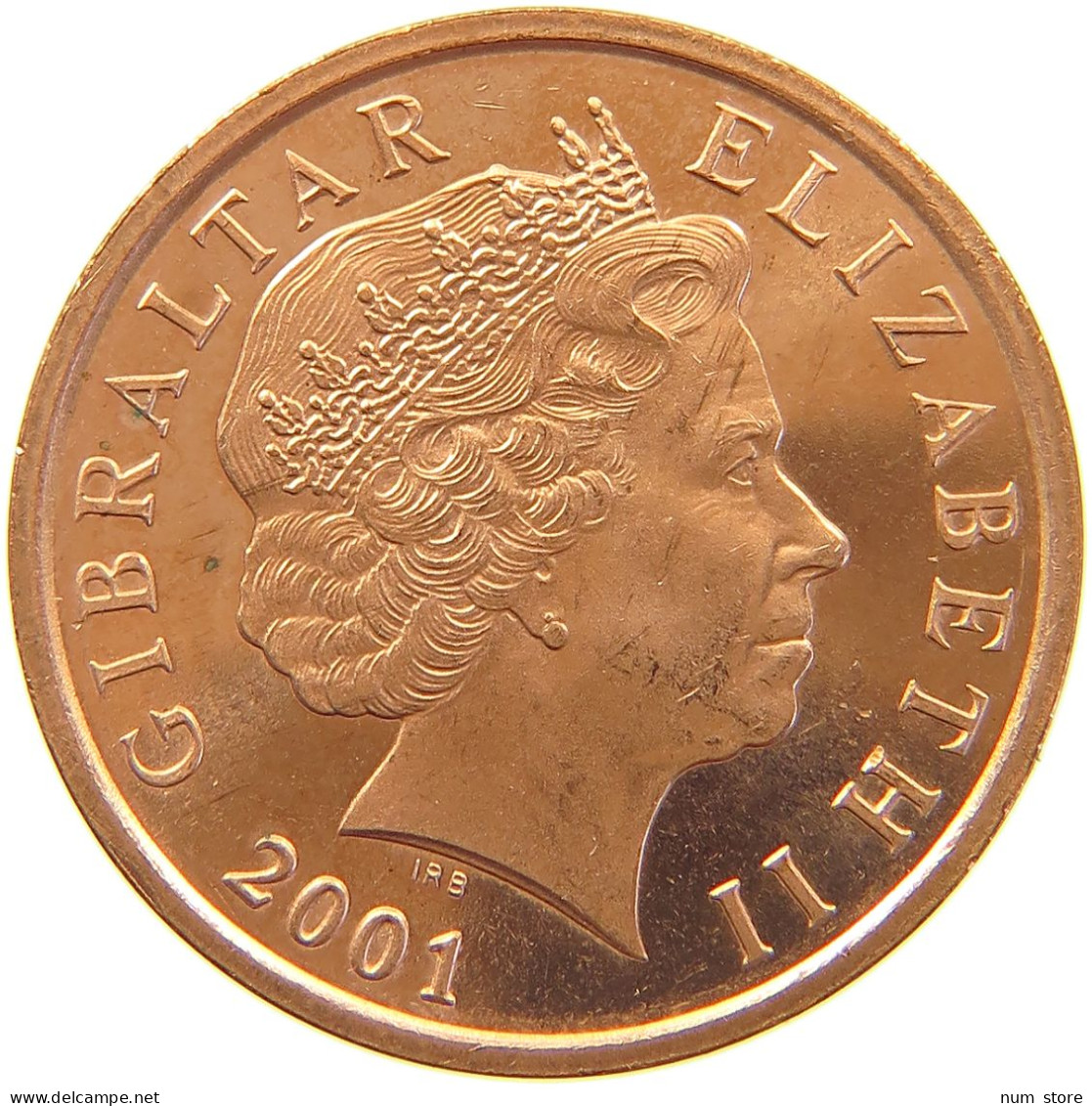 GIBRALTAR 2 PENCE 2001 Elizabeth II. (1952-2022) #s023 0235 - Gibraltar