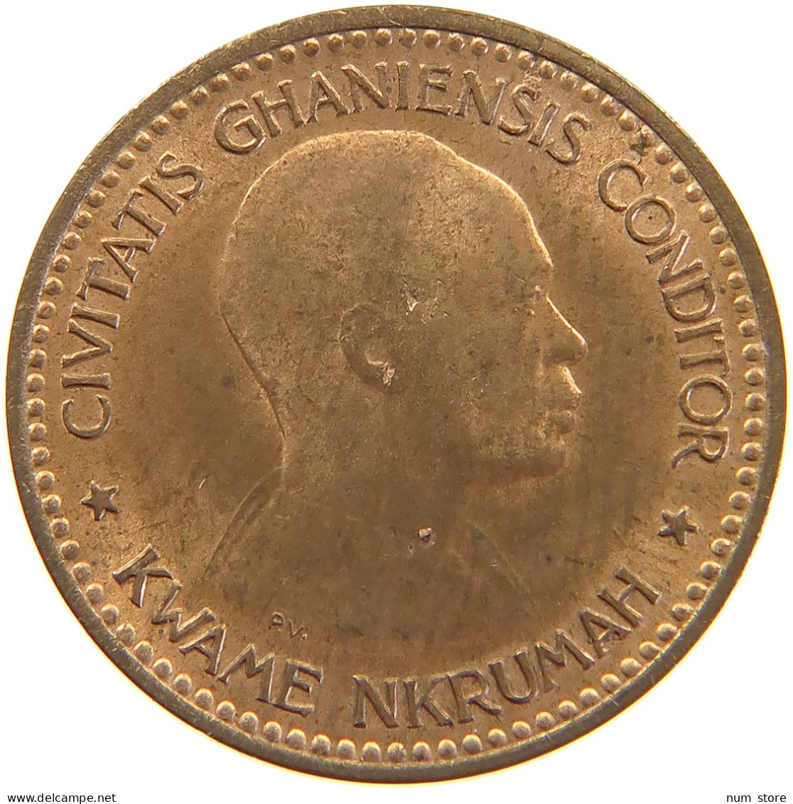 GHANA 1/2 PENNY 1958  #c041 0475 - Ghana