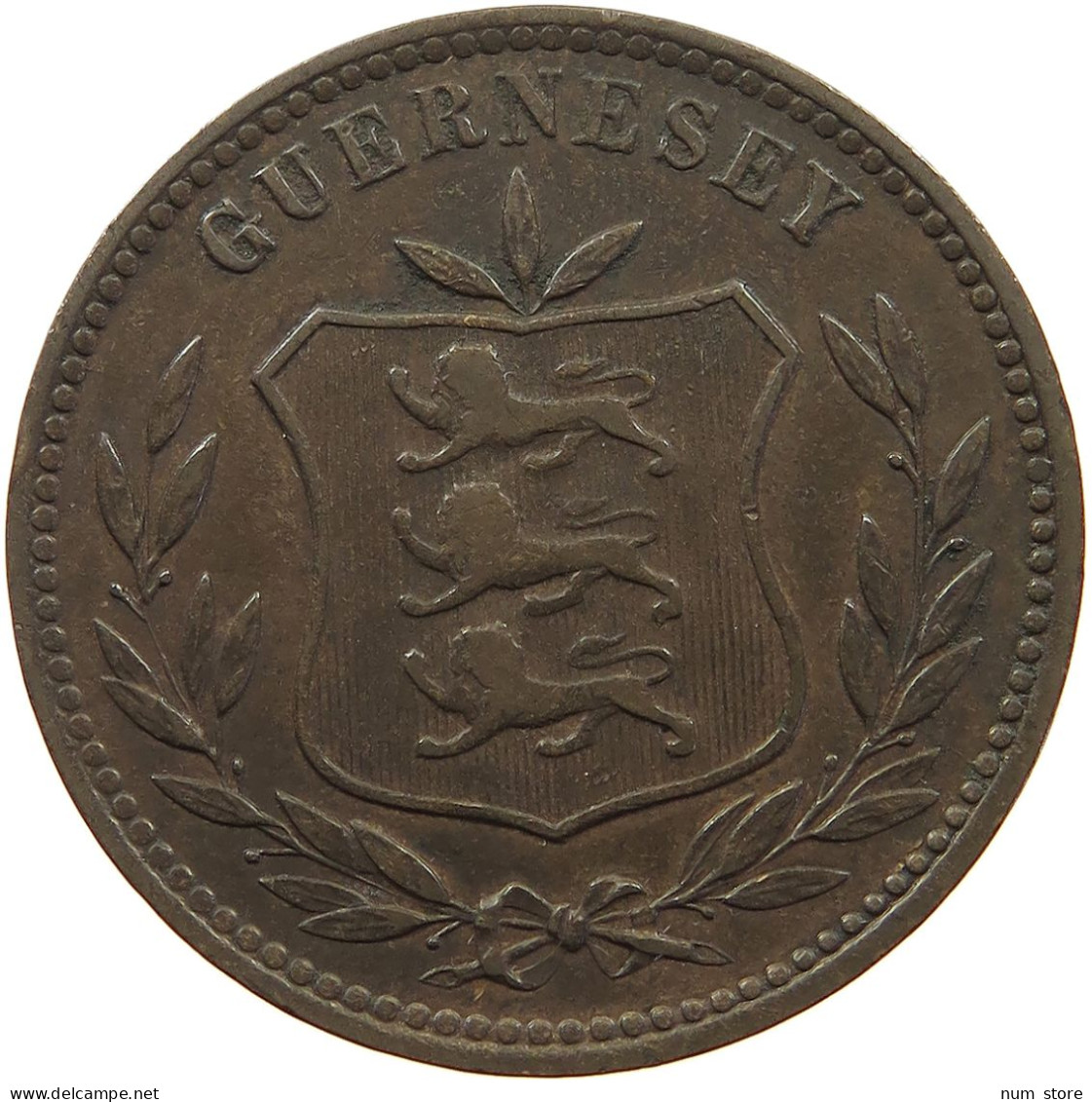 GUERNSEY 8 DOUBLES 1903 Edward VII., 1901 - 1910 #a083 0425 - Guernsey