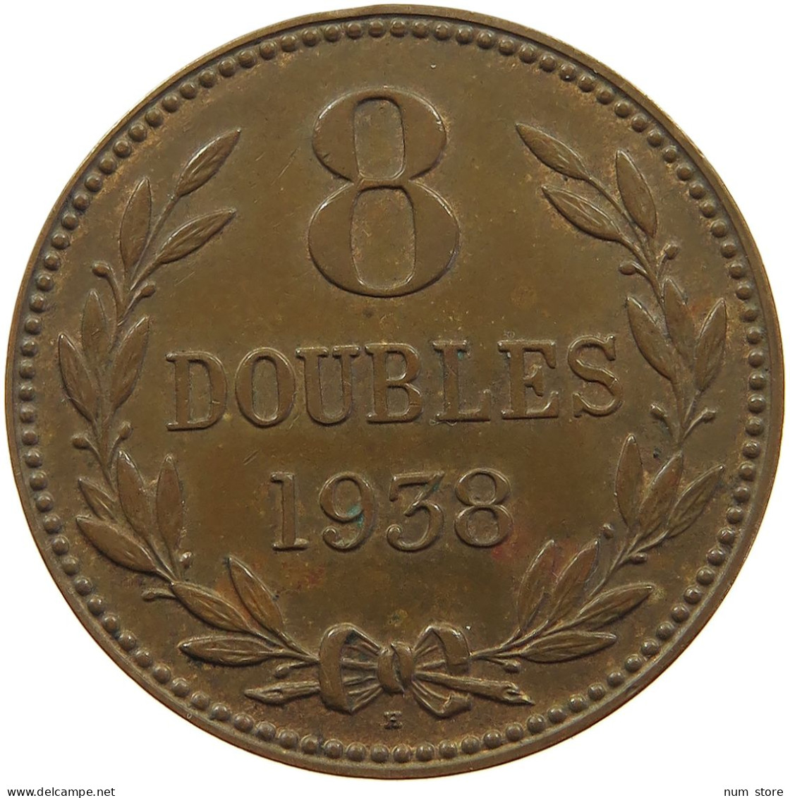 GUERNSEY 8 DOUBLES 1938  #a083 0429 - Guernesey