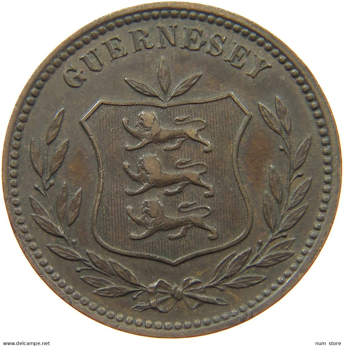 GUERNSEY 8 DOUBLES 1902 Edward VII., 1901 - 1910 #a041 0151 - Guernesey