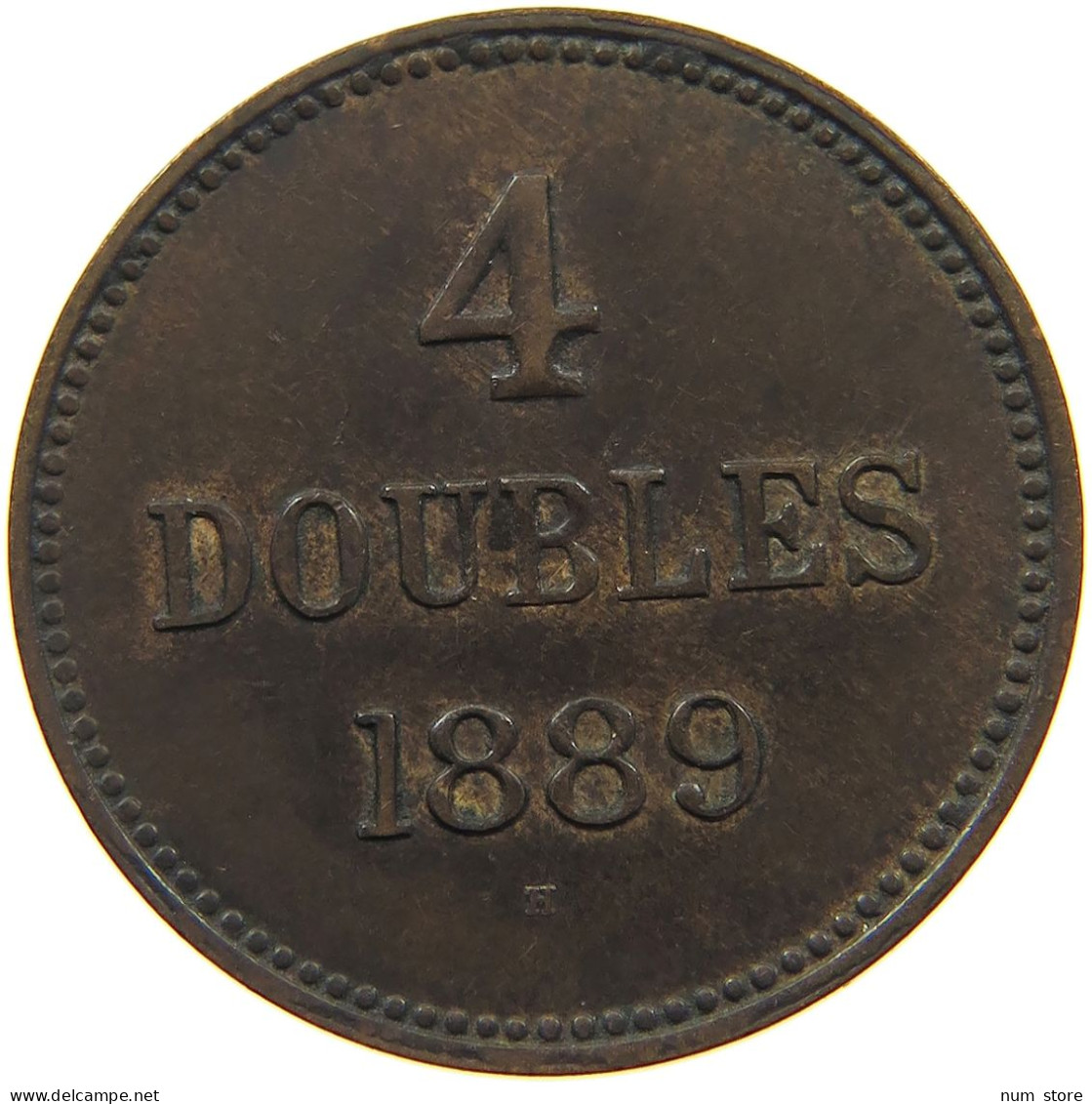 GUERNSEY 4 DOUBLES 1889 Victoria 1837-1901 #c008 0263 - Guernsey