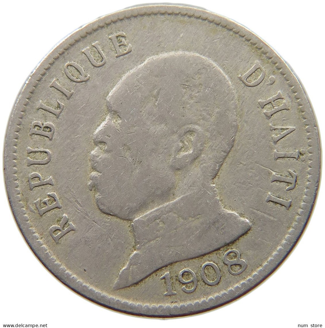 HAITI 50 CENTIMES 1908  #s039 0215 - Haïti