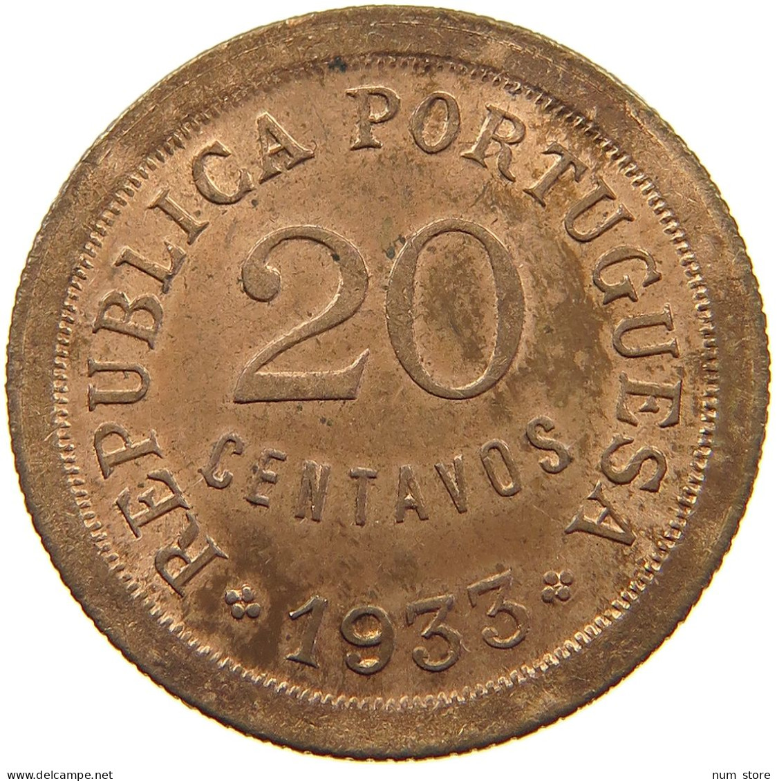 GUINEA 20 CENTAVOS 1933  #t124 0021 - Guinée