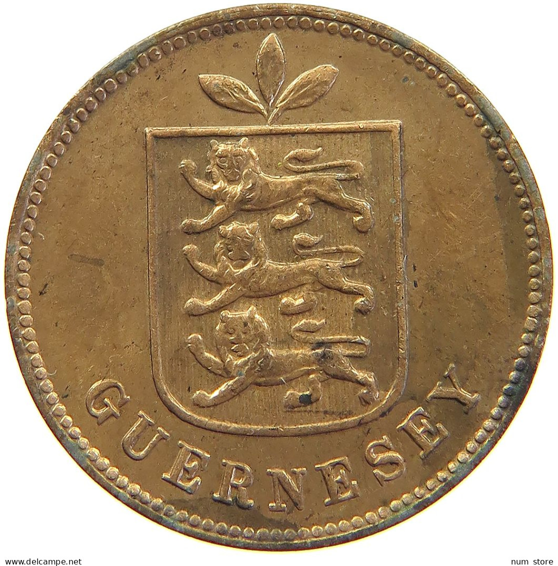 GUERNSEY DOUBLE 1911 H  #t018 0269 - Guernsey