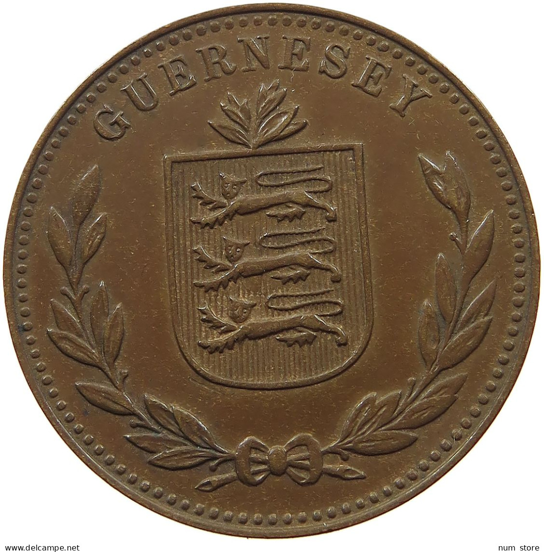 GUERNSEY 8 DOUBLES 1947  #s075 0575 - Guernsey