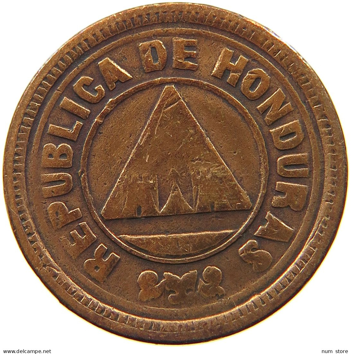 HONDURAS 2 CENTAVOS 1920  #t092 0333 - Honduras
