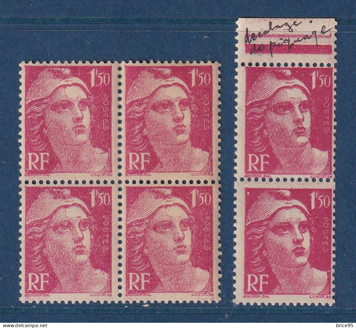 France - Variété - YT N° 712 ** - Neuf Sans Charnière - Pétouille - Couleur - 1945 à 1947 - Nuovi