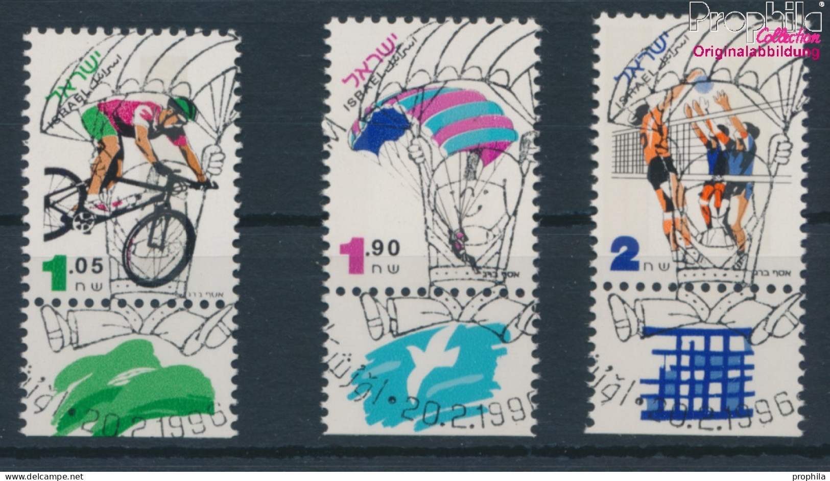 Israel 1362-1364 Mit Tab (kompl.Ausg.) Gestempelt 1996 Sport (10253383 - Gebraucht (mit Tabs)