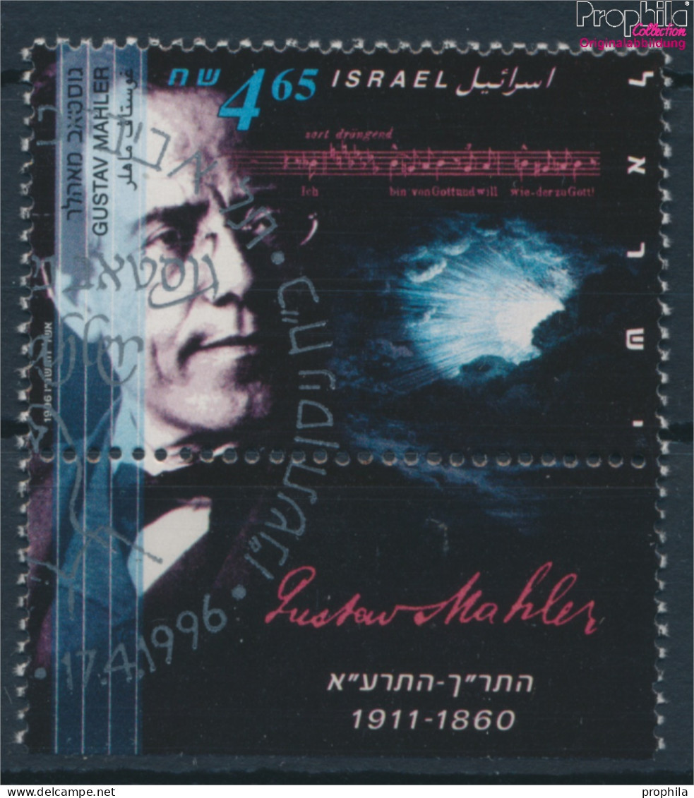 Israel 1365 Mit Tab (kompl.Ausg.) Gestempelt 1996 Jüdische Musiker (10253382 - Usados (con Tab)