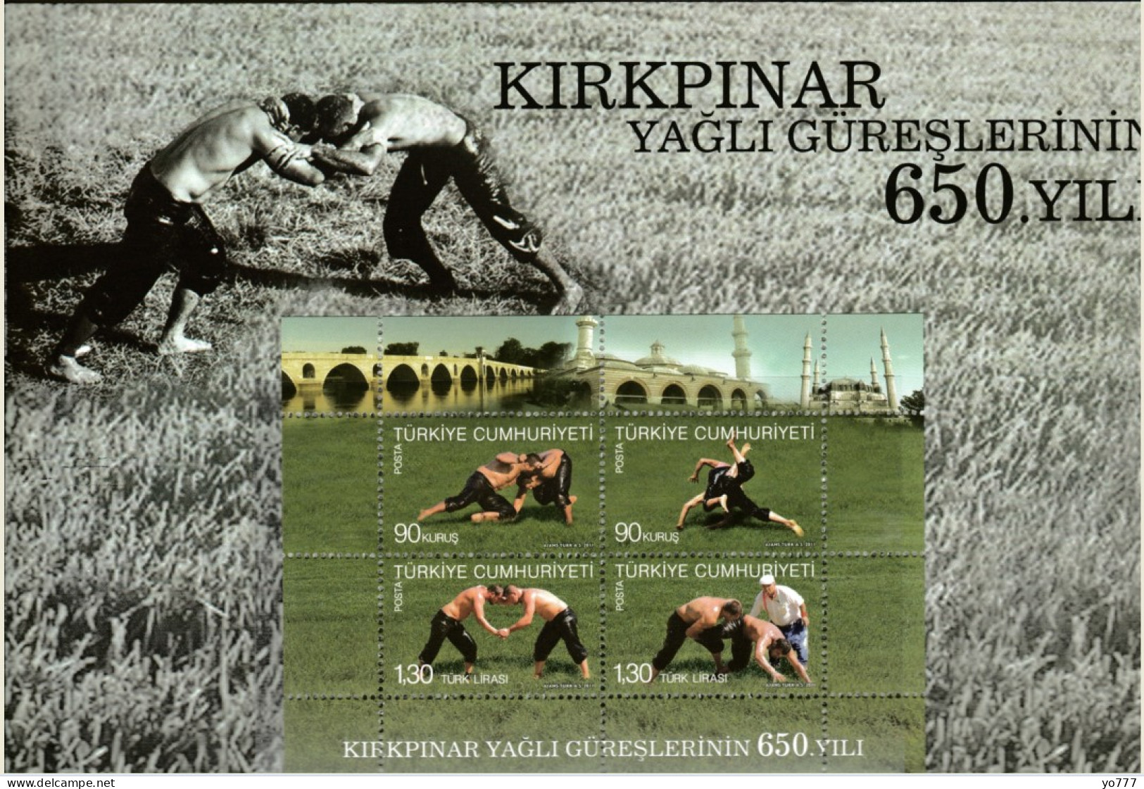 FOL-20 TURKEY 650th YEAR OF KIRKPINAR OIL WRESTLING PORTFOLIO - Lutte