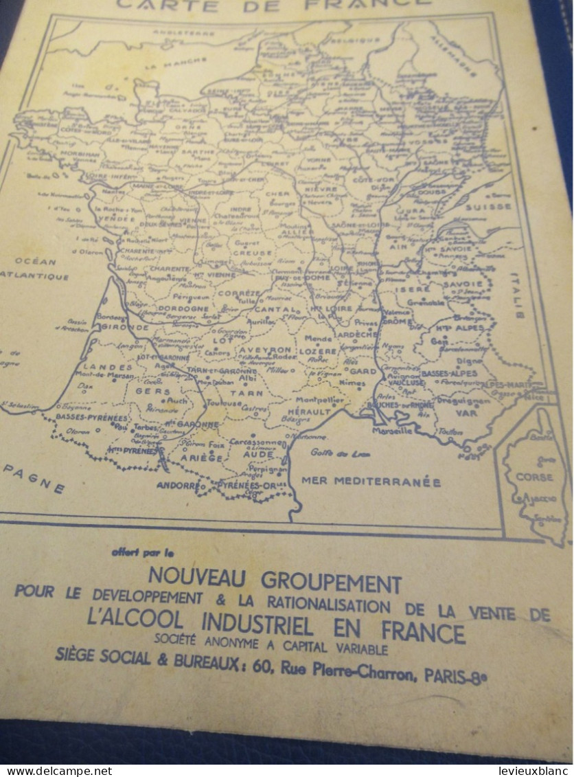 Protège-Cahier Ancien /Alcool à Bruler/Produit National /Scouts En Camping/GAI/Efgé Valenciennes /Vers 1950-60    CAH371 - Levensmiddelen