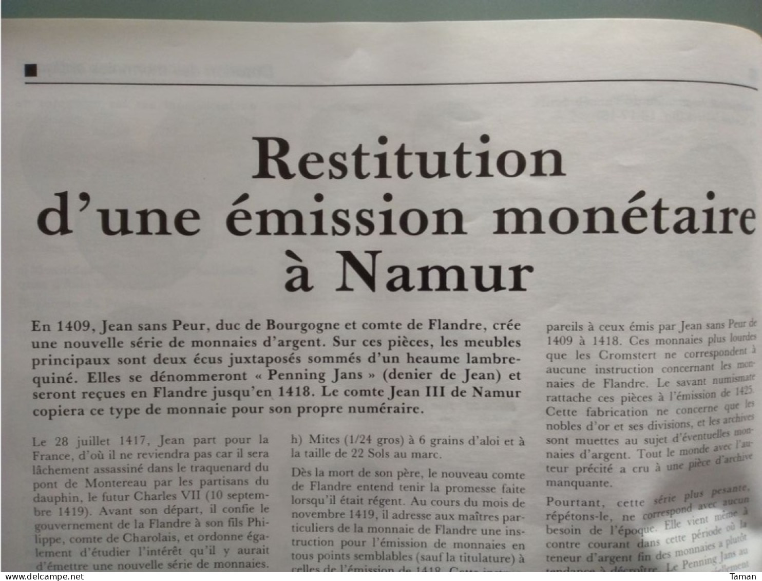 Numismatique & change - Monnaies fausses - Laos - Dater les monnaies antiques - Namur - Le millésime