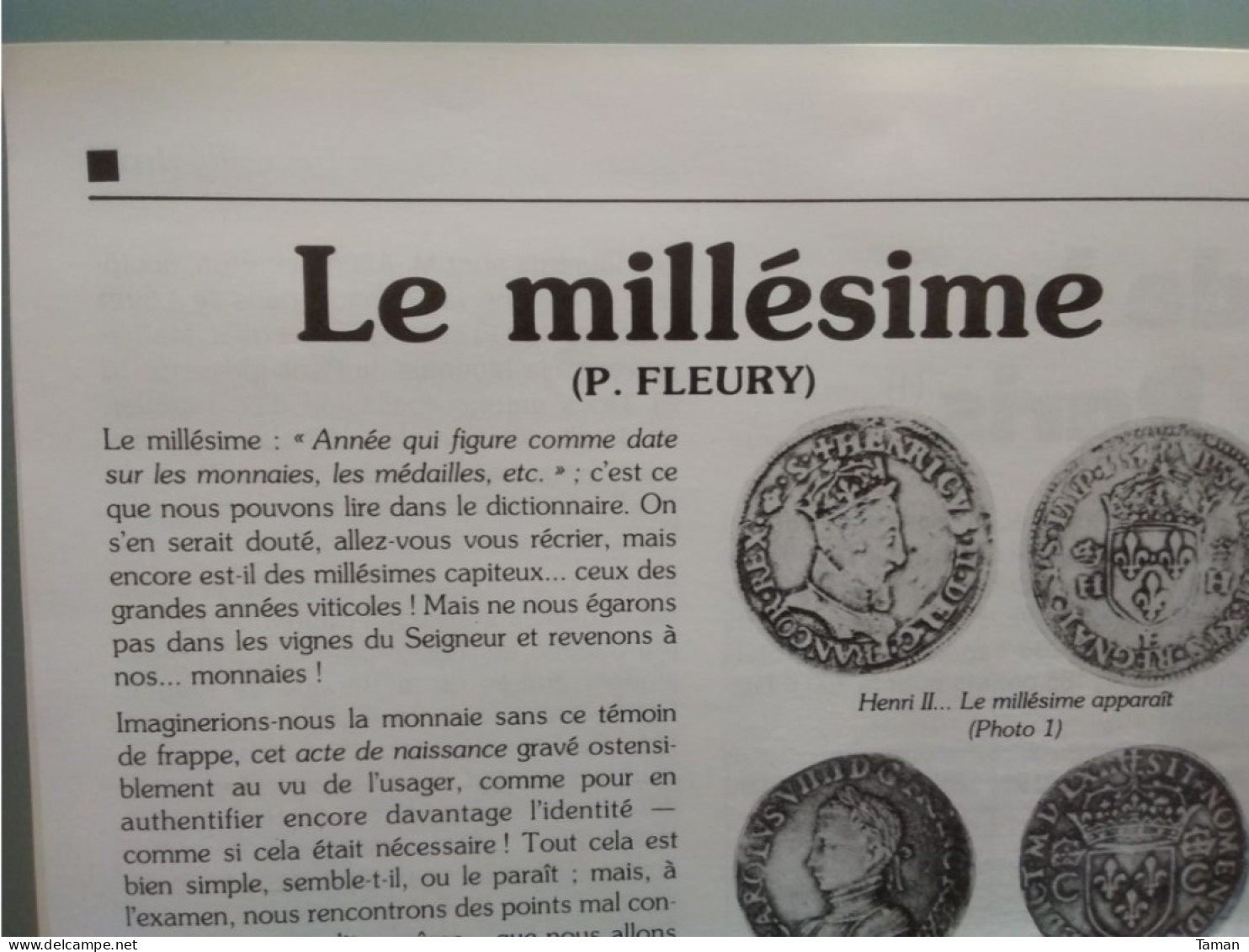 Numismatique & change - Monnaies fausses - Laos - Dater les monnaies antiques - Namur - Le millésime