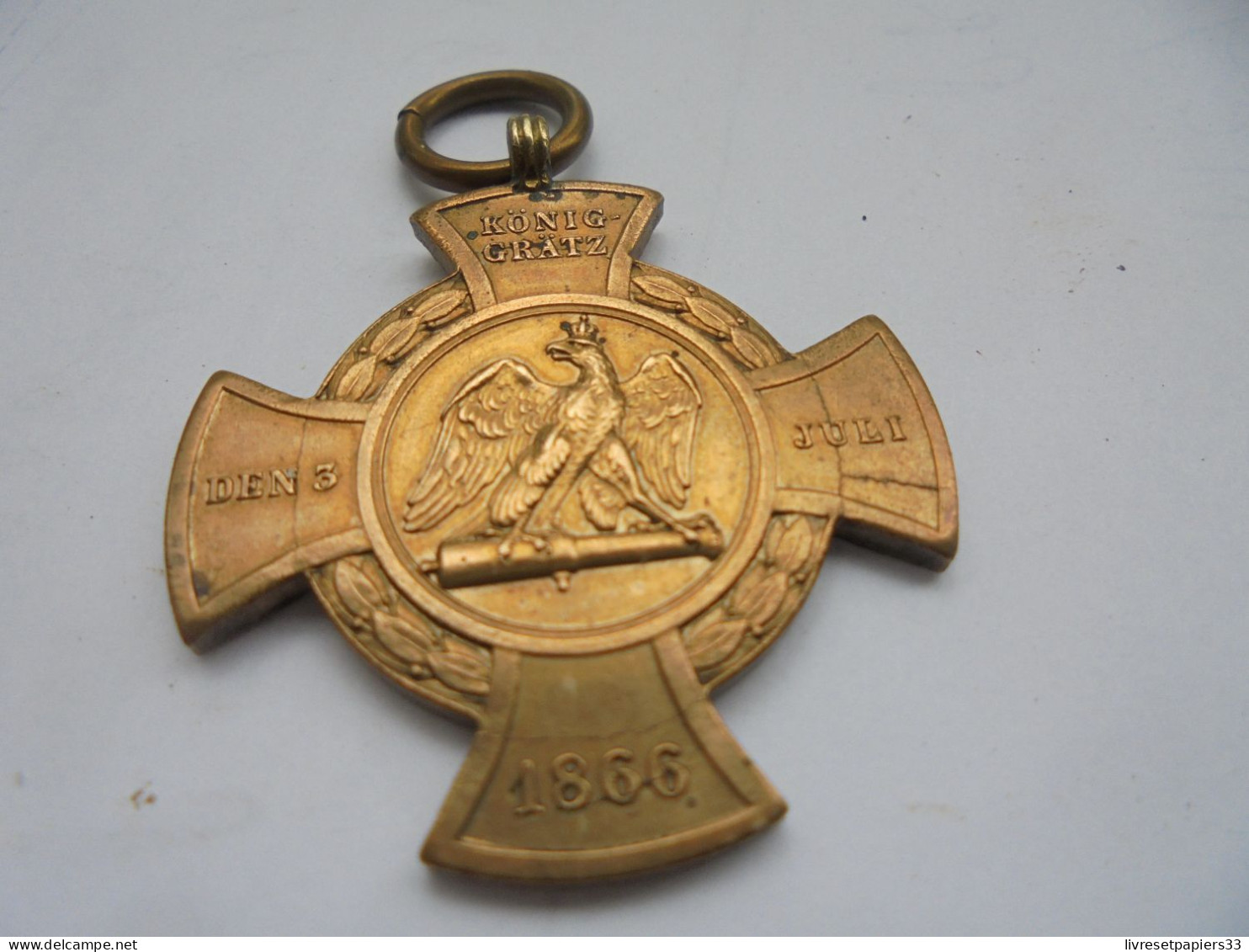 Médaille CROIX De SADOVA Konig-Gratz 1866 Prusse - Before 1871