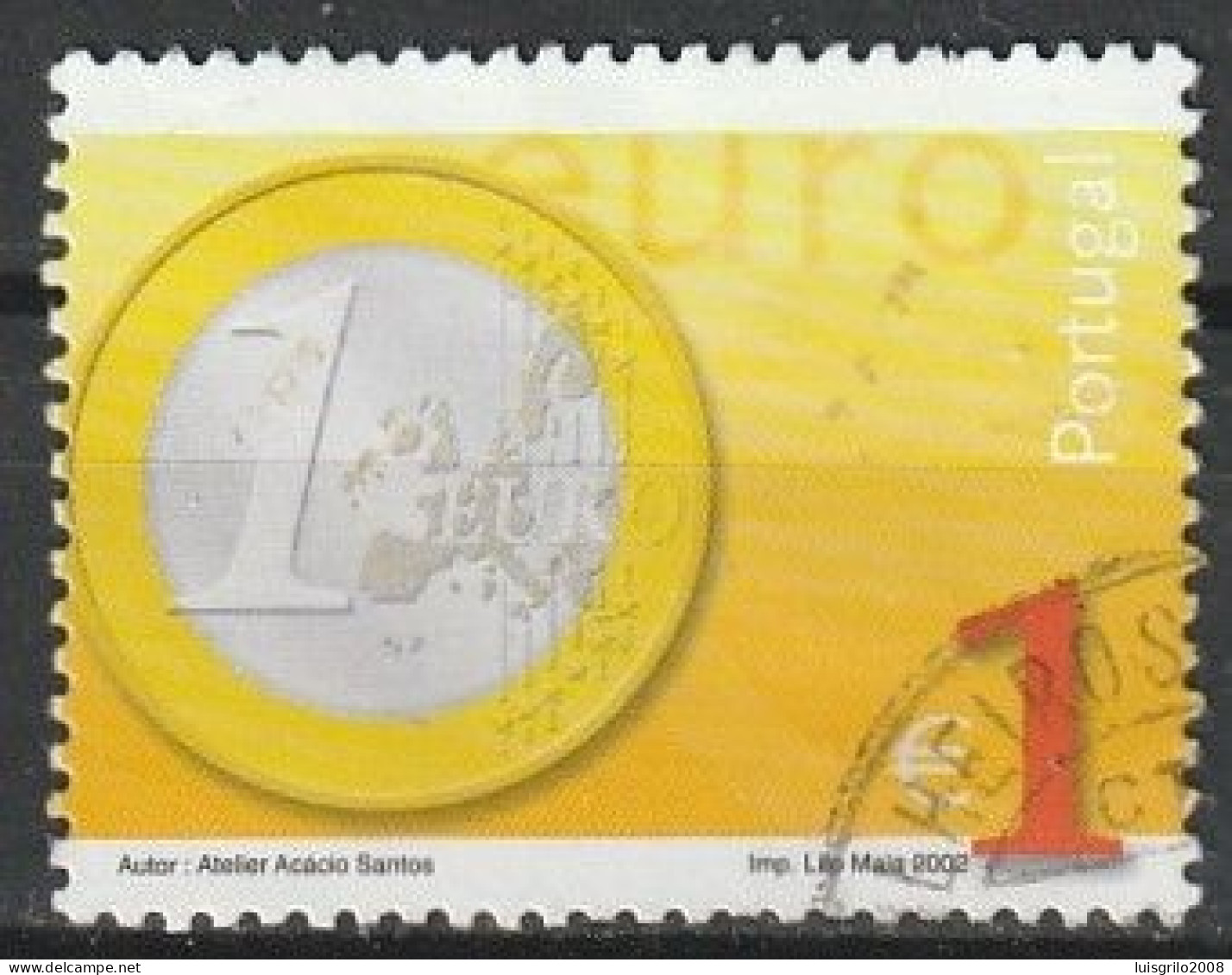 Portugal, 2002 - Euro, €1,00 -|- Mundifil - 2840 - Gebraucht